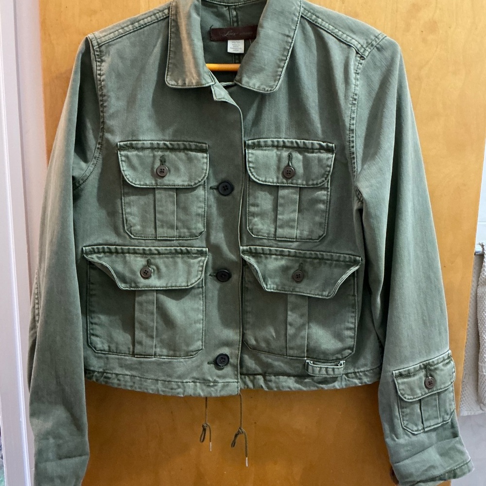 Levi's Army Green Olive Denim Utility Jacket